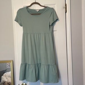 blue baby doll dress